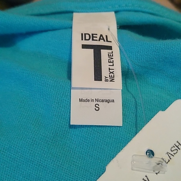 Teal short sleeve with shiny letters Las Vegas - Picture 6 of 8